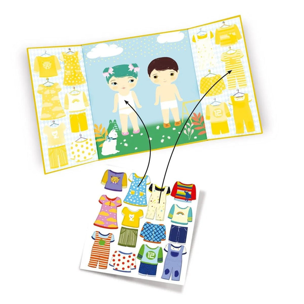 Djeco Kleidung Sticker für Kleinkinder