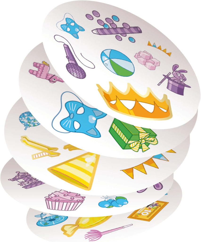 Dobble Collector Spielkarten gold und leuchtend
