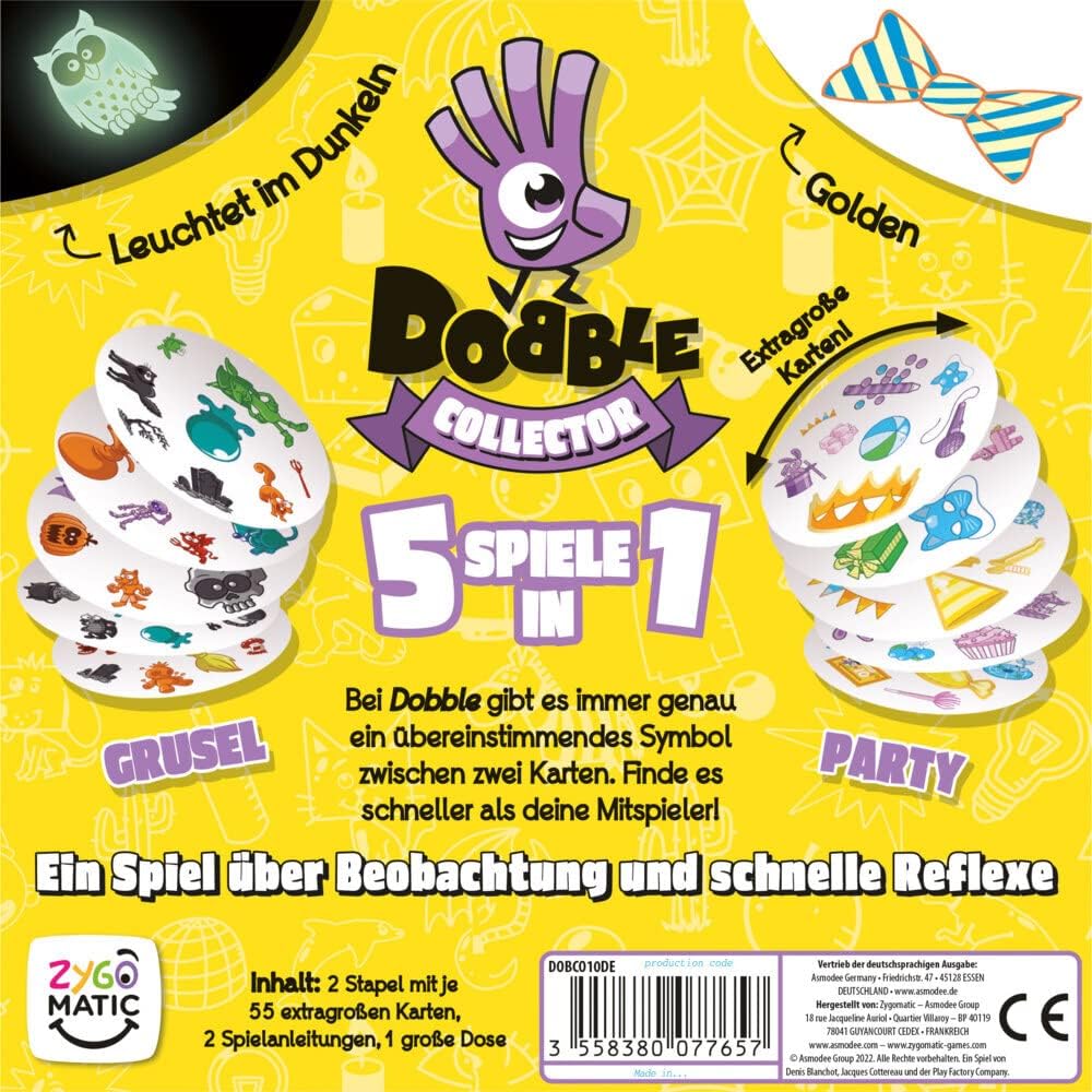 Kartenspiel Dobble Collector Familienversion
