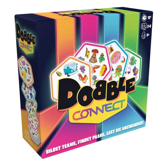 Dobble Connect Teamspiel Reaktionsspiel ab 8 Jahren von Zygomatic
