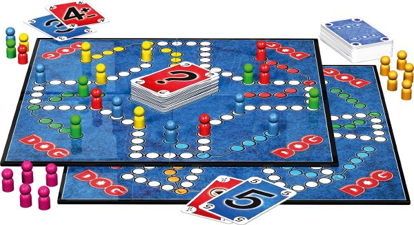 DOG Spiel mit Karten – taktisches Brettspiel für 2 bis 6 Spieler ab 8 Jahren