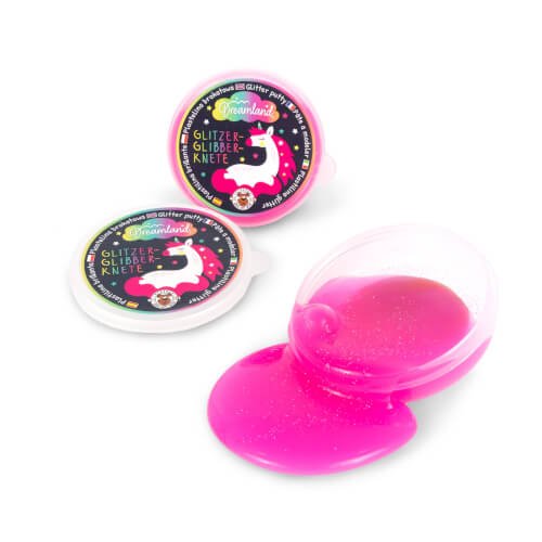 Dreamland Glitzerknete – elastische Einhorn-Knete für Kinder