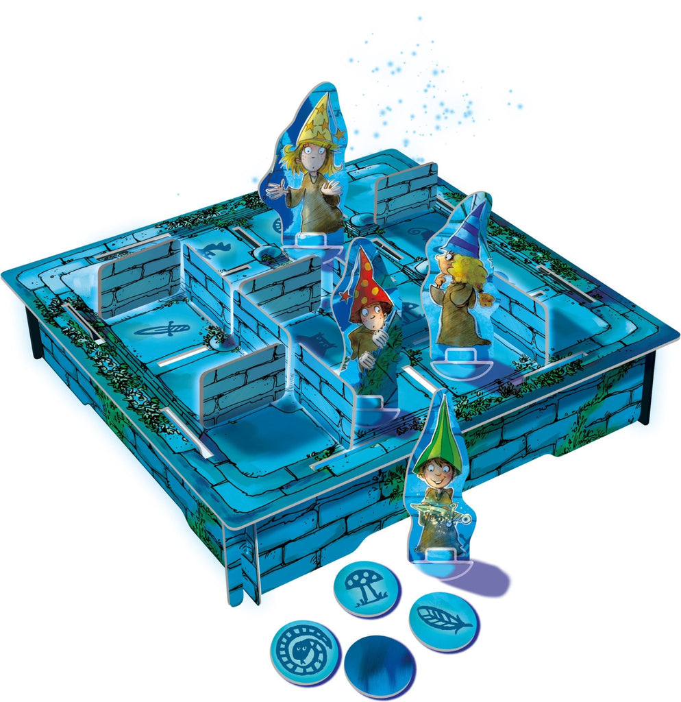 Magisches Labyrinth Reisespiel in Metalldose mit 3D-Spielaufbau
