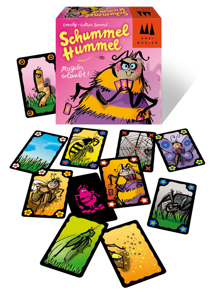 Schummel Hummel Kartenspiel von Drei Magier mit 82 Karten und lustigen Mogelregeln