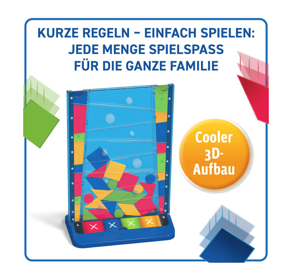 DROP IT Spiel ab 8 Jahren – Taktik- & Geschicklichkeitsspiel für 1–4 Personen