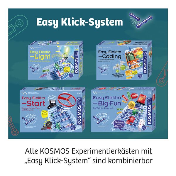 Easy Elektro, Start, Stromkreise mit Motor und Messgerät, Experimentierkasten - Kosmos