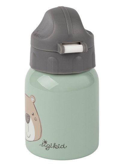 Edelstahl Kinder Trinkflasche Bär, 250ml - Sigikid