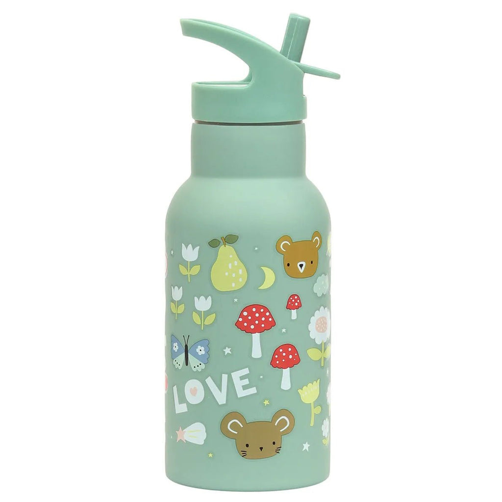 Edelstahl Trinkflasche Joy mintgrün 350 ml Kinder