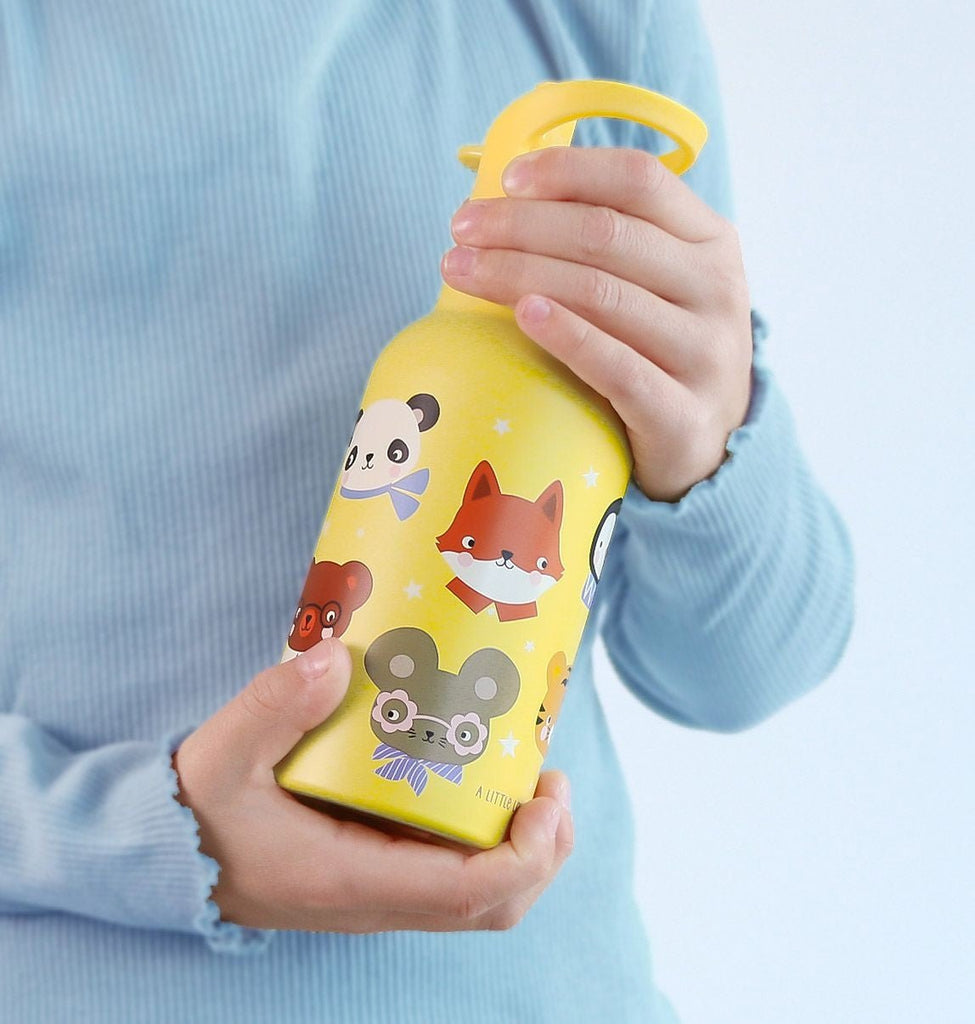 Trinkflasche Kinder Edelstahl BPA-frei Tierfreunde Motiv