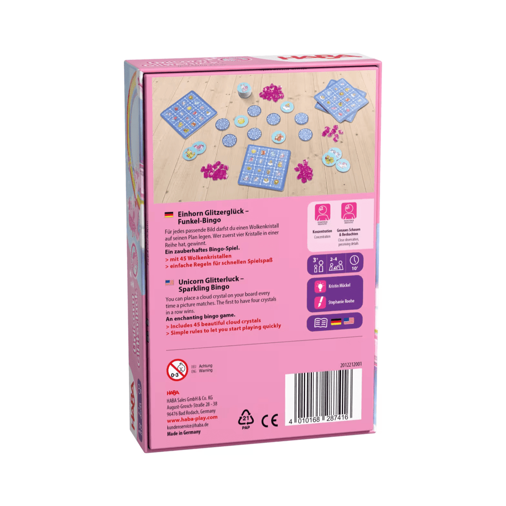 Detailansicht der Wolkenkristalle aus dem Einhorn Glitzerglück Spiel
