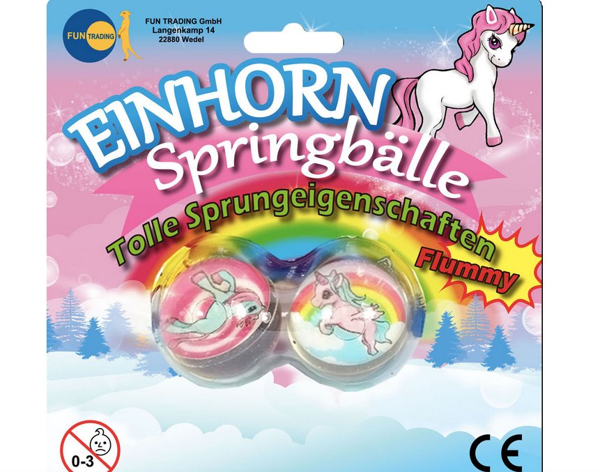 Einhorn Springbälle / Flummi - FunTrading