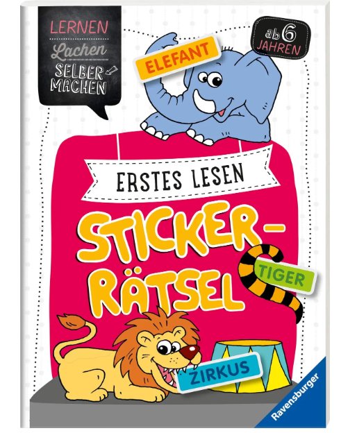 Erstes Lesen Sticker - Rätsel - Ravensburger