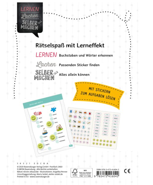 Erstes Lesen Sticker - Rätsel - Ravensburger