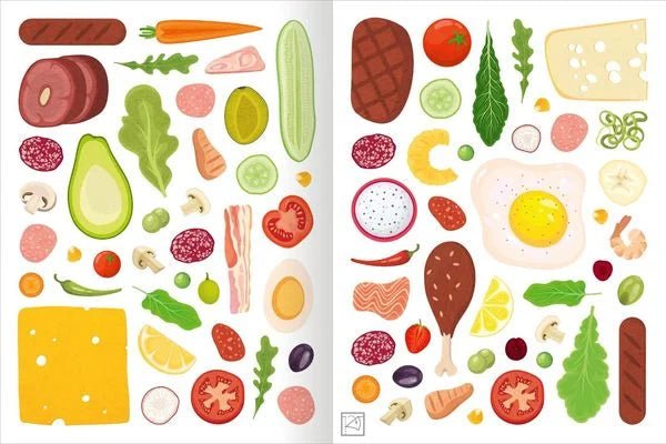 Über 300 Sticker – Essensmotive zum Gestalten und Dekorieren
