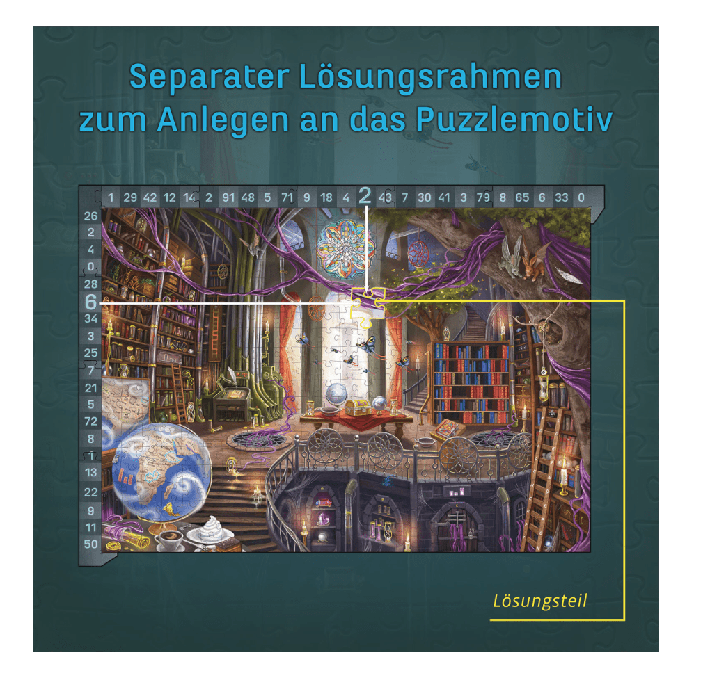 EXIT Puzzle Bibliothek der Träume, 500 Teile, Escape-Rätsel ab 10 Jahren