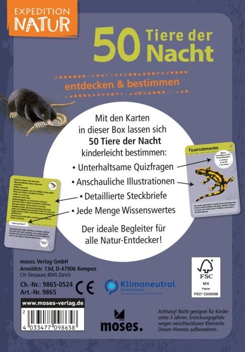 Expedition Natur Tiere der Nacht – für Kinder ab 6 auf Reisen