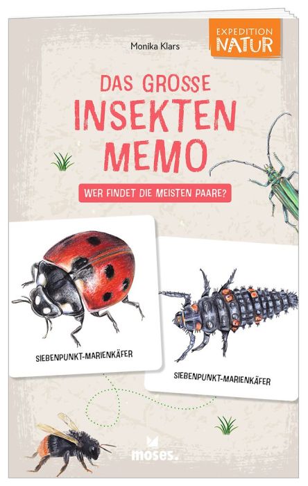 Expedition Natur Insekten Memo mit 60 Spielkarten