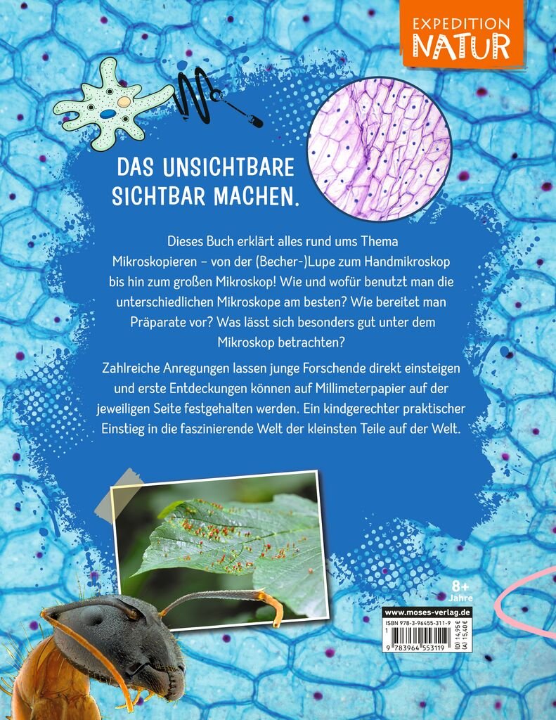 mikroskop buch expedition natur für reise und schule ab 8 jahren