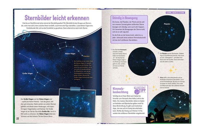 Lernbuch über nächtliche Naturereignisse