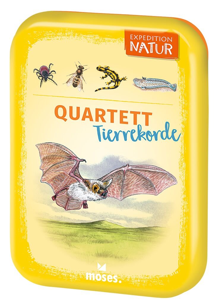 Expedition Natur Quartett Tierrekorde moses Spielzeug ab 8 Jahren