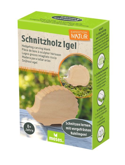 Expedition Natur Schnitzset Waldtiere Igel oder Wolf ab 8 Jahren