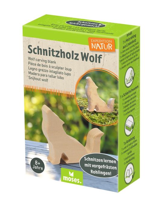Expedition Natur Schnitzset mit Schleifschwamm ab 8 Jahren