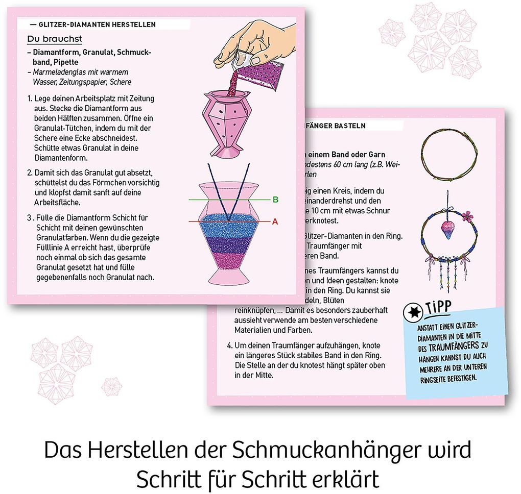 Experimente - Glitzer Diamanten - Kosmos