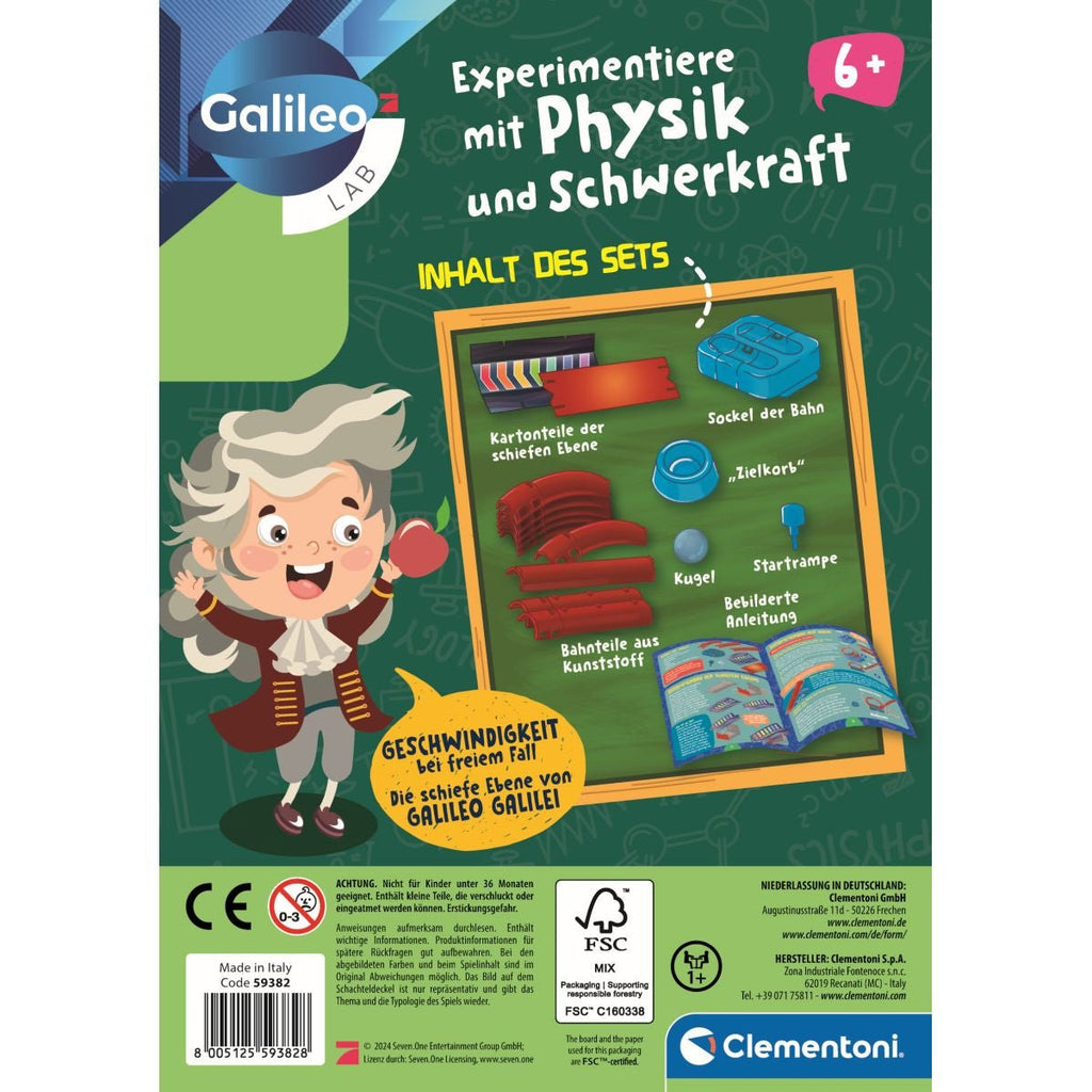 Experimentierkasten Galileo Experimentiere mit Physik und Schwerkraft - Galileo