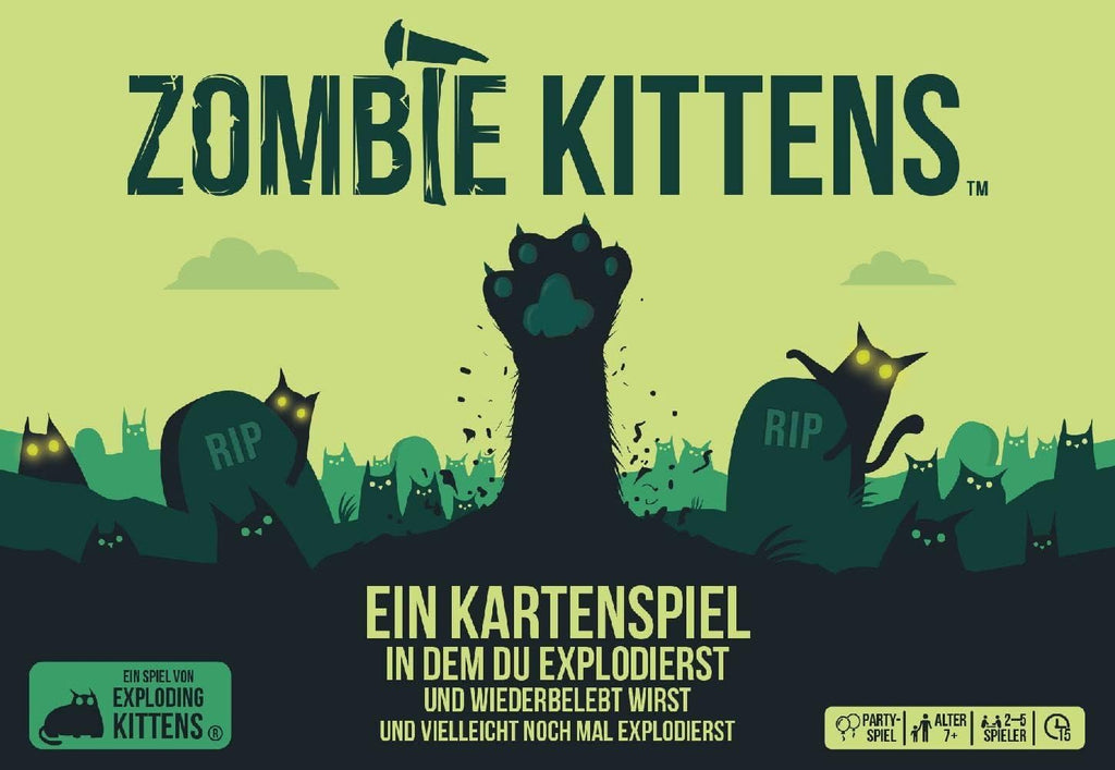 Exploding Kittens Zombie Kittens Partyspiel Deutsch
