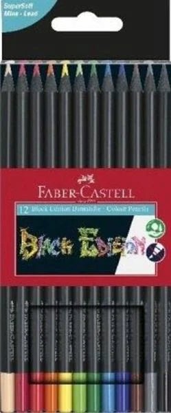 Faber - Castell Buntstifte Black Edition 12er Kartonetui - Farber - Castell