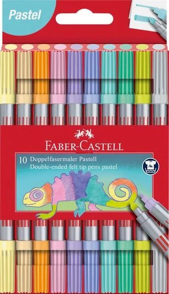 Faber - Castell Doppelfasermaler Pastell 10er Set - Farber - Castell