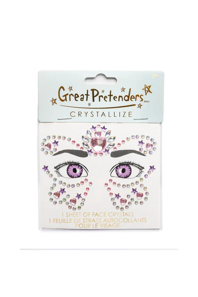 Gesichtskristalle Butterfly Princess Kinder Sticker Set ab 3 Jahren