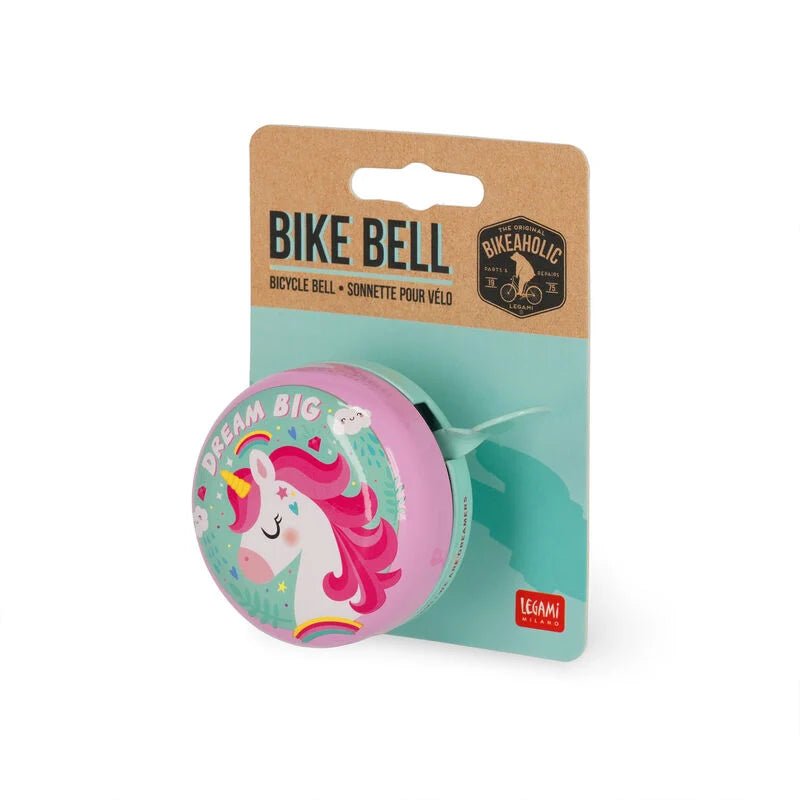 Legami Bike Bell Unicorn Fahrradklingel Metall Ø 5,5 cm Einhorndesign