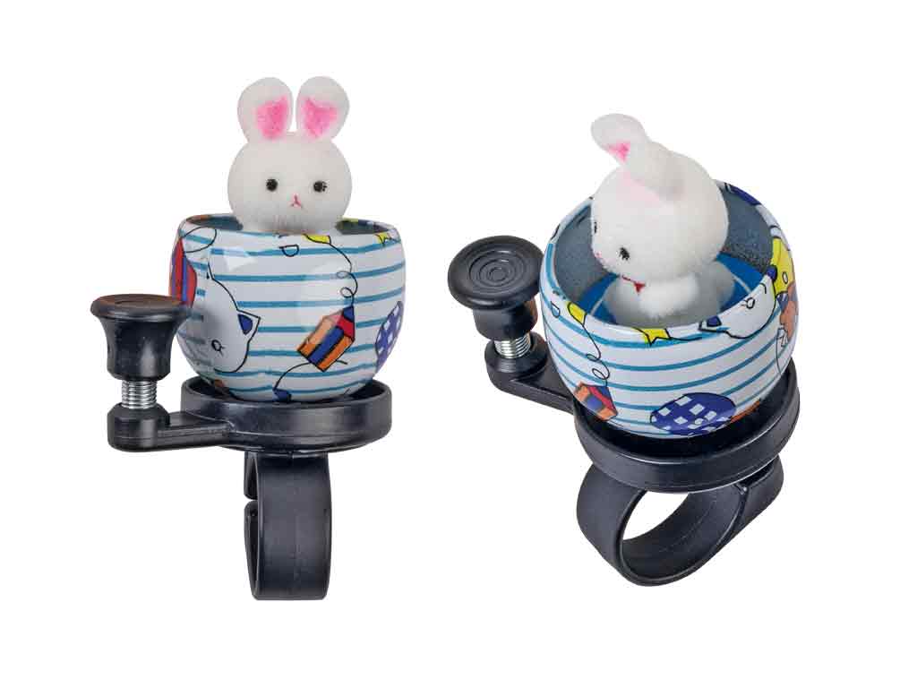 Fahrradklingel Rabbit Ø 38 mm mit Hasenfigur