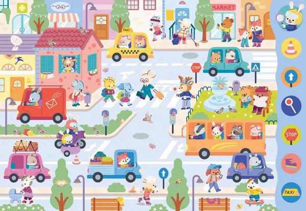 Kinderbuch Fahrzeuge – Suche & finde mit 10 Szenen ab 4

