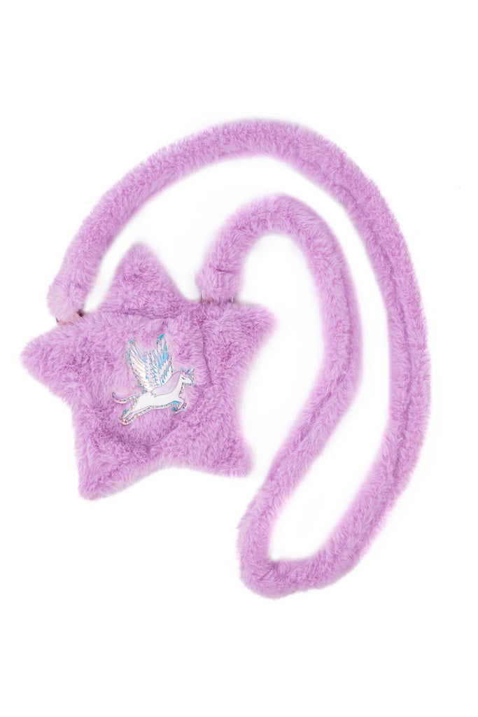 Flauschige Stern Tasche Kinder mit Alicorn