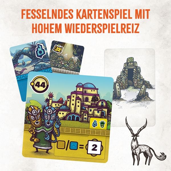 Faraway Spiel Schachtel mit Fantasy-Design
