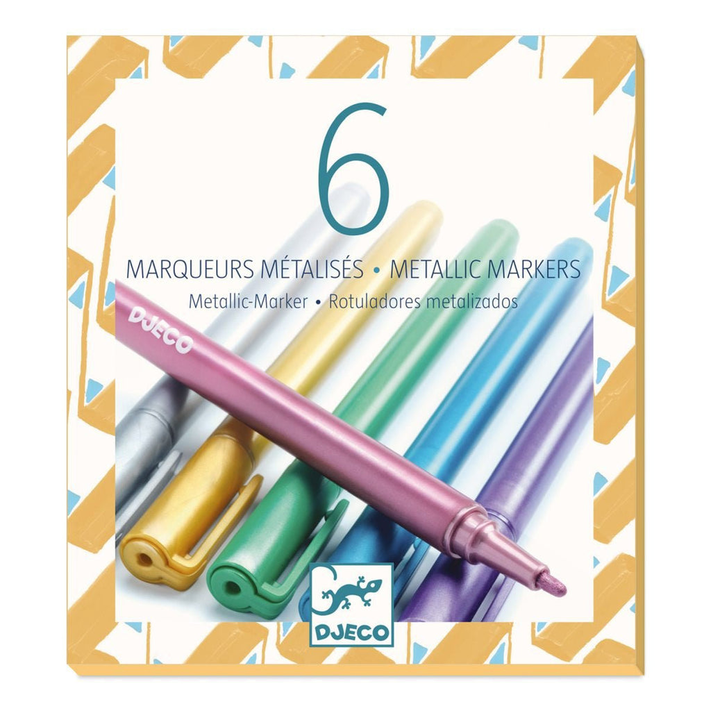 Farben: 6 Metallic Marker - Djeco