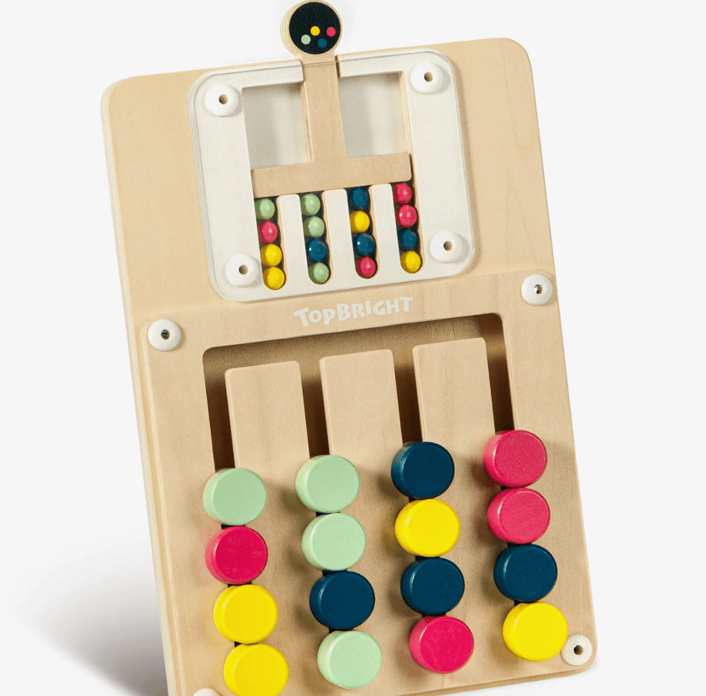 TOPBRIGHT Farben Challenge Holzspiel für Kinder ab 3 Jahren
