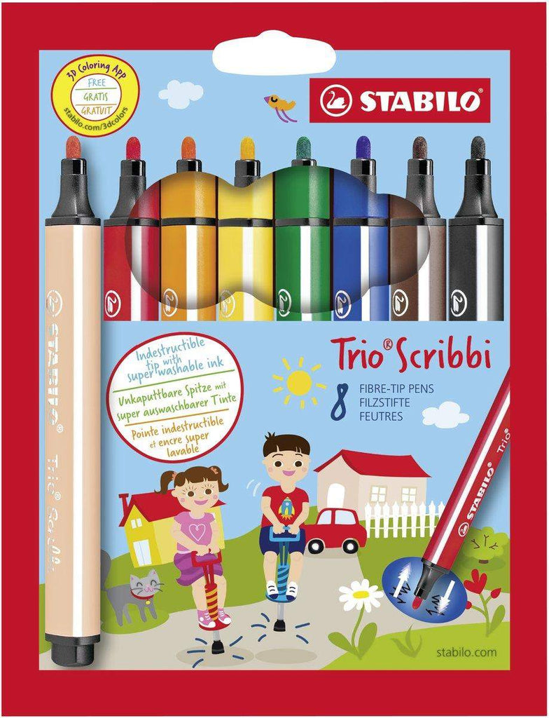 Fasermaler Trio Scribbi - Stabilo