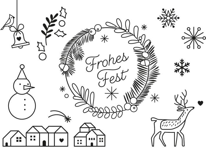 Fensterstifte Metallic Weihnachten mit Vorlagenbögen
