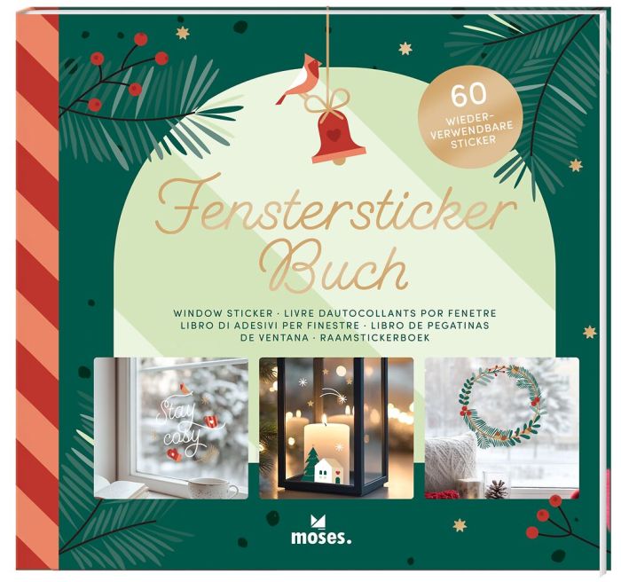 Fenstersticker Buch Winterwunder Weihnachten 60 Sticker
