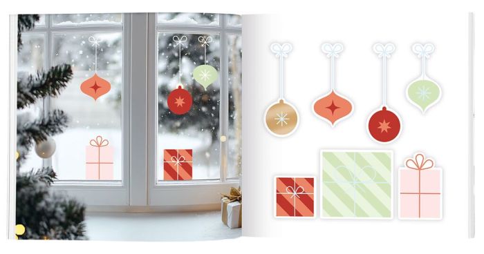 Fenstersticker Weihnachten Wintermotive 60 Stück
