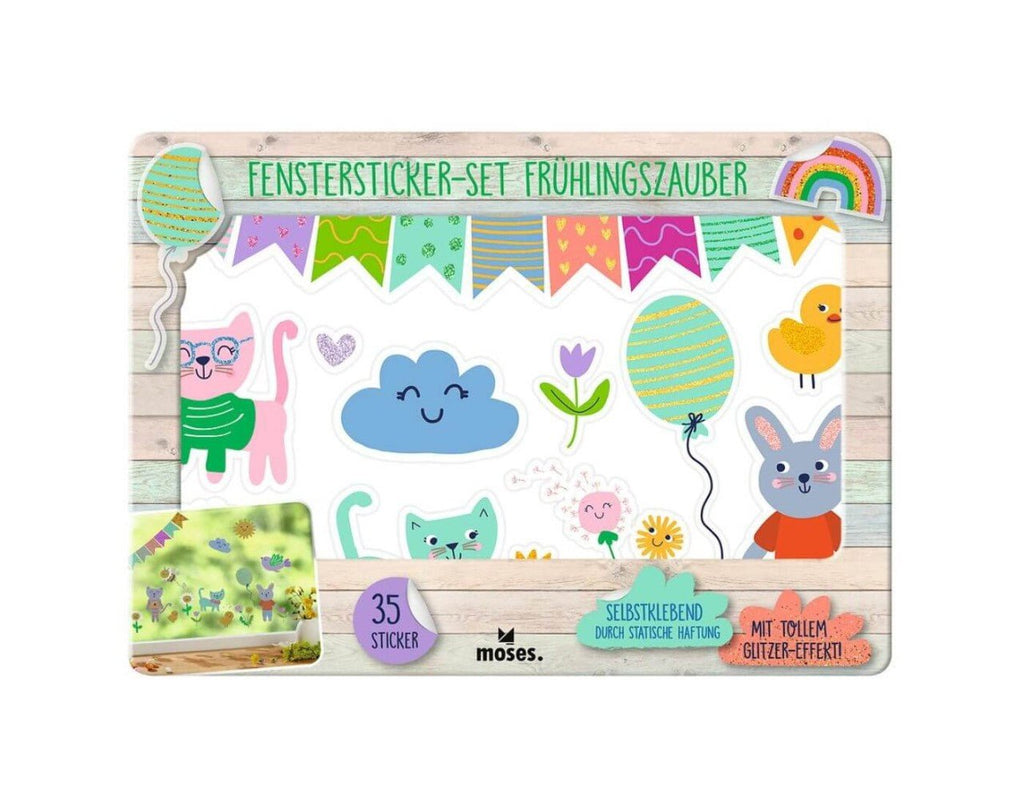 Wiederverwendbare Fenstersticker Kinderzimmer Frühling