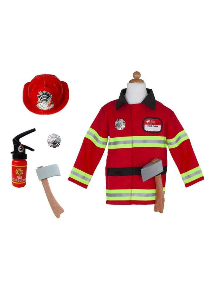 Feuerwehr Kostüm Kinder 3–4 Jahre mit Zubehör