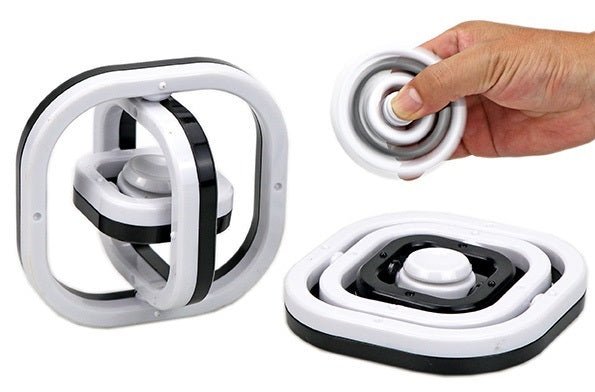 Fidget Cube Spinner schwarz weiß Stressabbau Spielzeug
