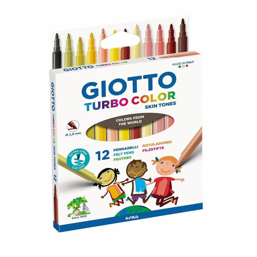 Giotto Filzstifte Skin Tones 12 Farben Hauttöne