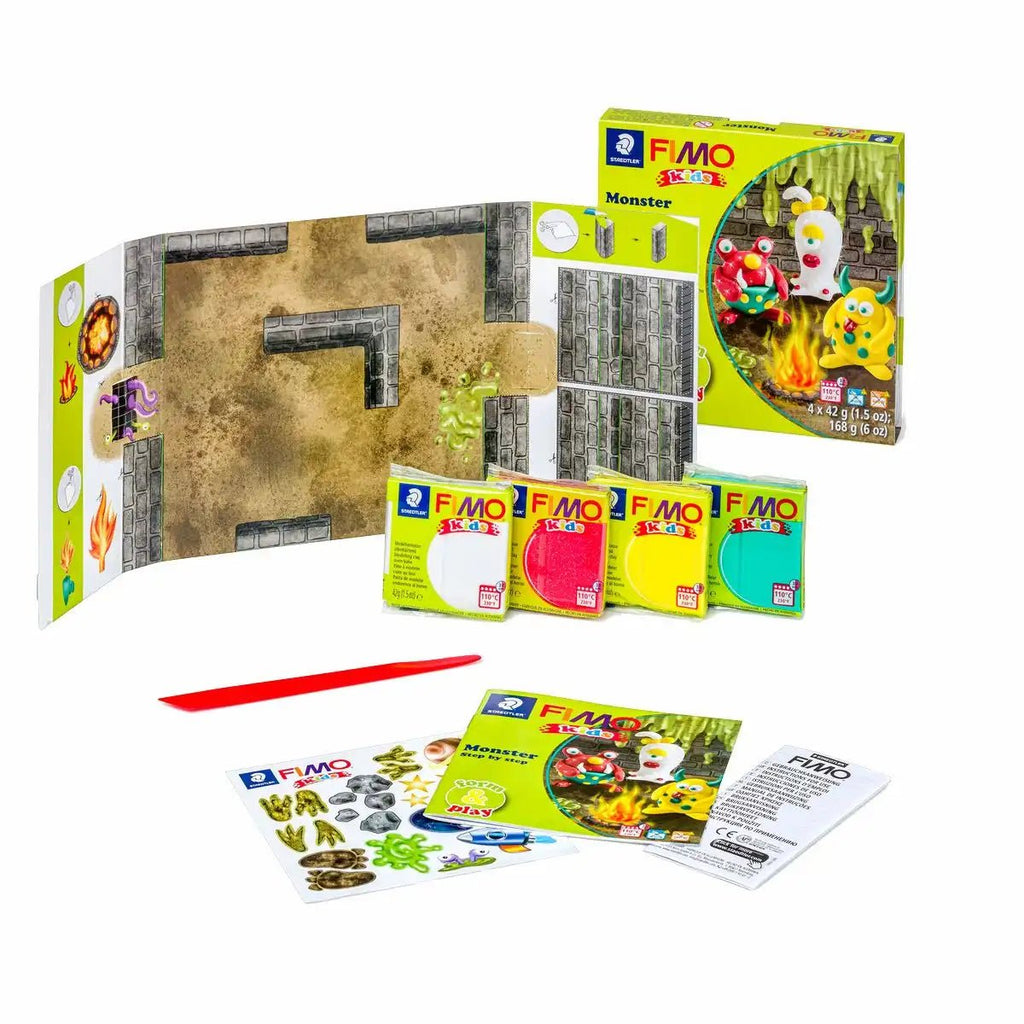 FIMO Kids Monster Bastelset ab 5 Jahren