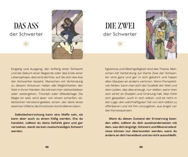 Symbolkarten aus Find Your Magic nebeneinander gelegt
