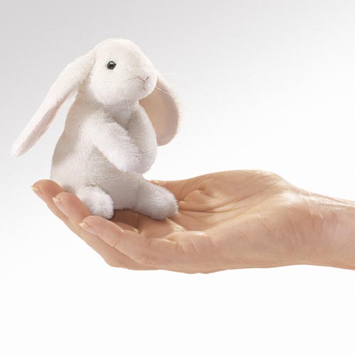 Fingerpuppe - Mini Hängeohrhase / Mini Lop Ear Rabbit - Folkmanis